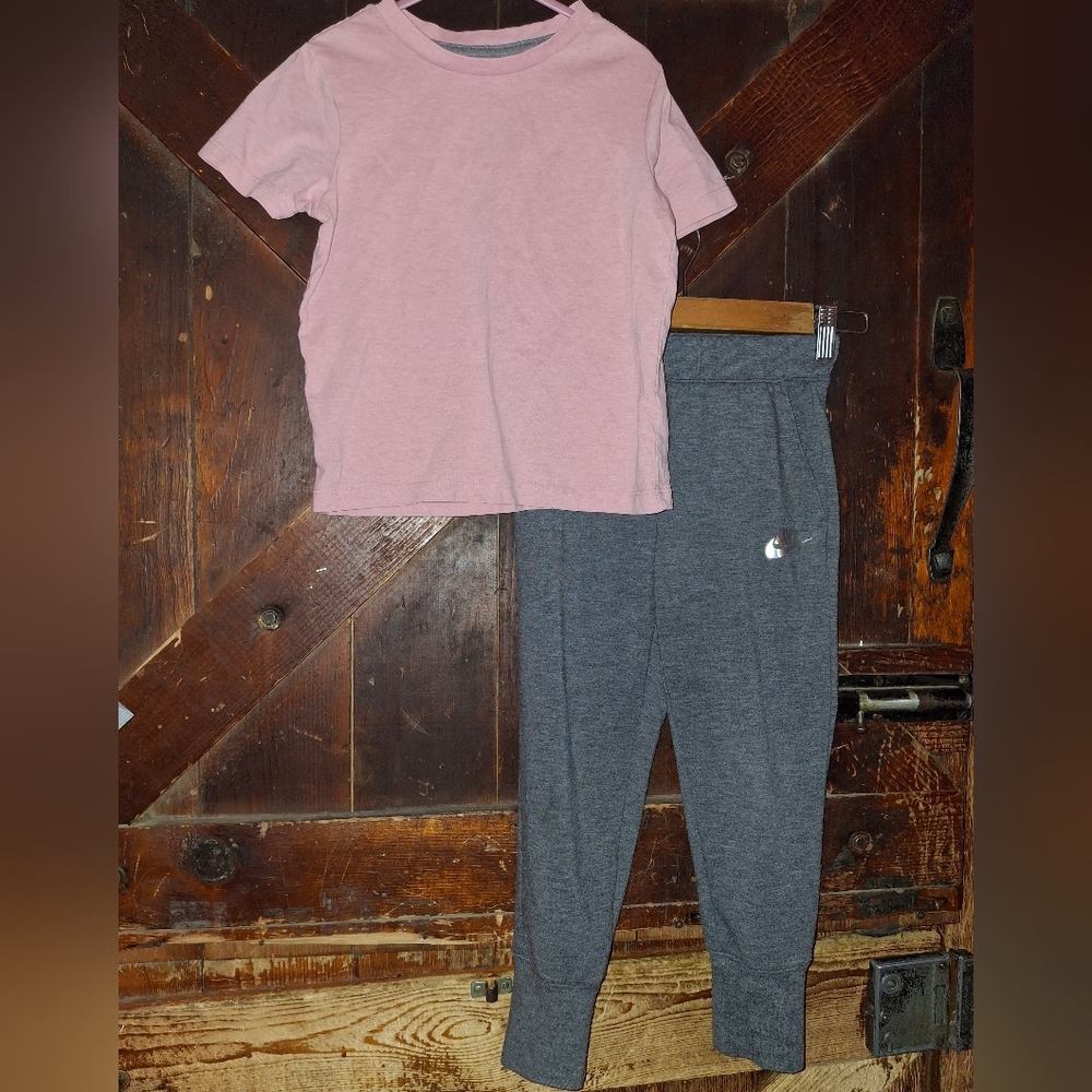 Nike Pink and Gray Kids Matching Set